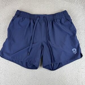 Zero Foxtrot Mens Blue Athletic Running Shorts Size 2XL w/ Drawstring